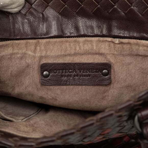 BOTTEGA VENETA Brown Leather Intrecciato Tote Bag - Picture 5 of 6